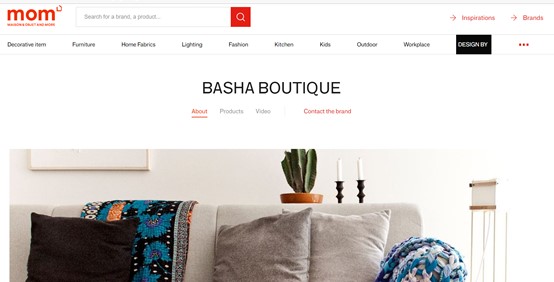 Basha Boutique online tradeshow page