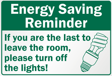 ample of Customer Notice to Conserve Energy