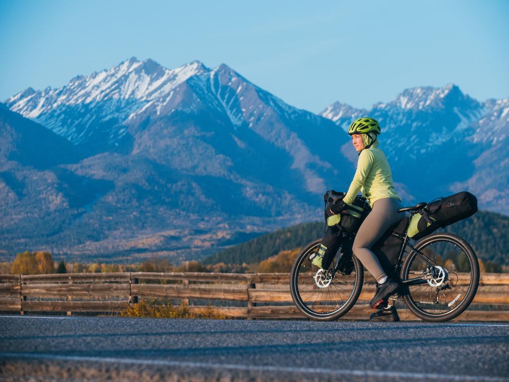 Bikepackers travel light and seek their own route