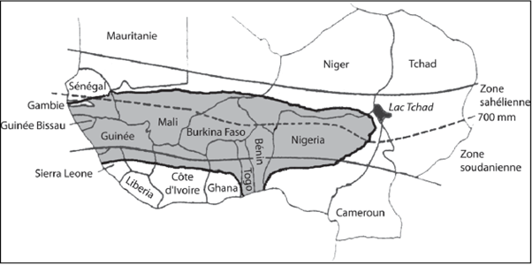 Fonio-growing regions