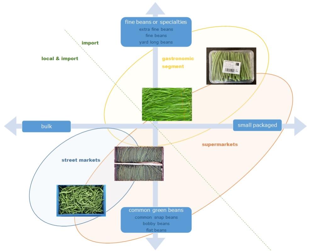 Segmentation of the fresh bean market