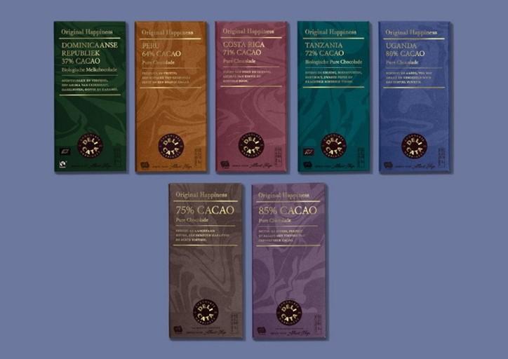 Single-origin bars from private label brand Delicata (Netherlands)