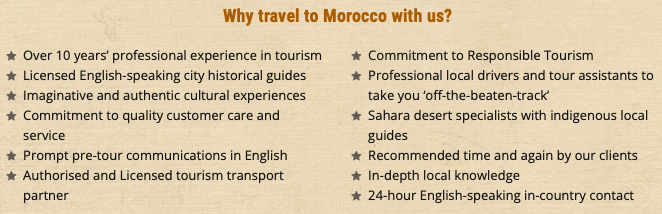 An Operator’s Commitment: Why travel to Morocco with us?