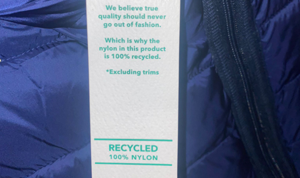 The shift towards apparel made from recycled materials