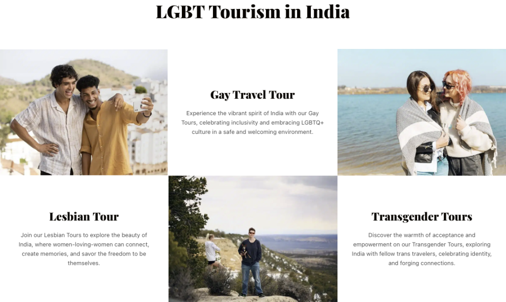 Targeting trips and tours to specific LGBTQ+ groups