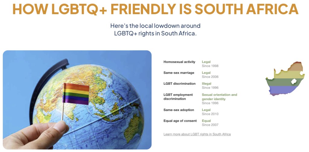 Safety advice on South Africa for LGBTQ+