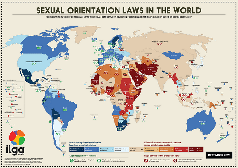 Sexual orientation laws in the world