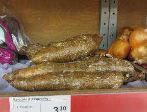 Fresh cassava from Costa Rica for sale in Kerava, Finland