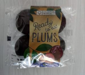 Ready to eat, Class I plums sold by Ocado in the United Kingdom