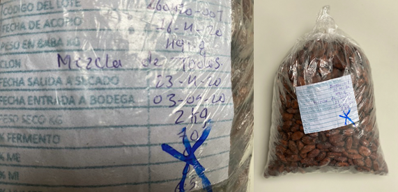 Example of a cocoa sample
