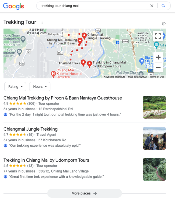Google Business Profiles – Local 3-Packs