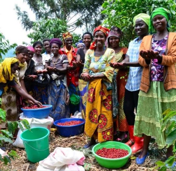 Women coffee farmers in Rwanda