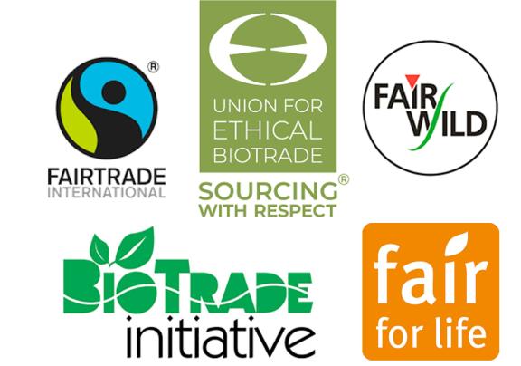 Examples of certification standards for sustainable production