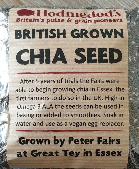 British grown chia from Hodmedod’s