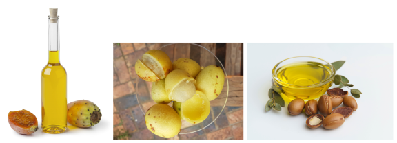 Prickly pear, marula and argan oil