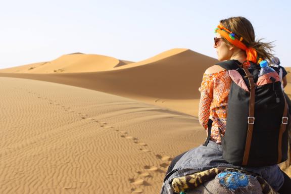 Camel safari in the Sahara Desert, Morocco