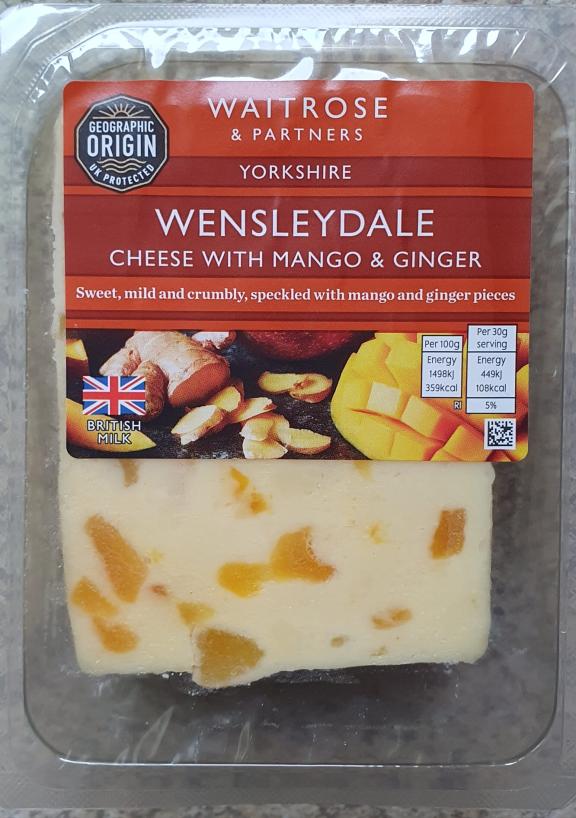 Wensleydale cheese with dried mango