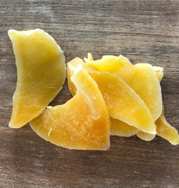 Dried mango pieces