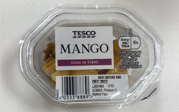 Dried mango from Tesco