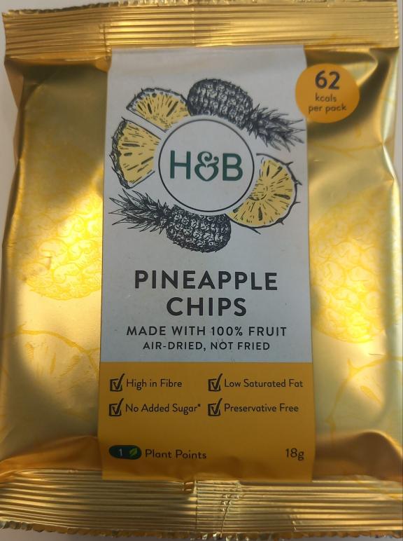 Dried pineapple chips from Holland & Barrett