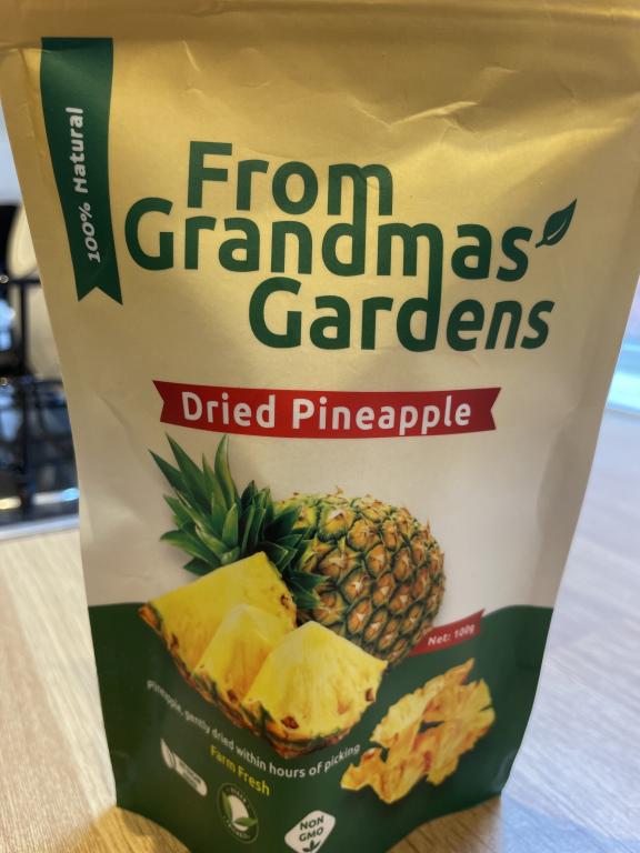 Dried pineapple made by From Grandma’s Garden