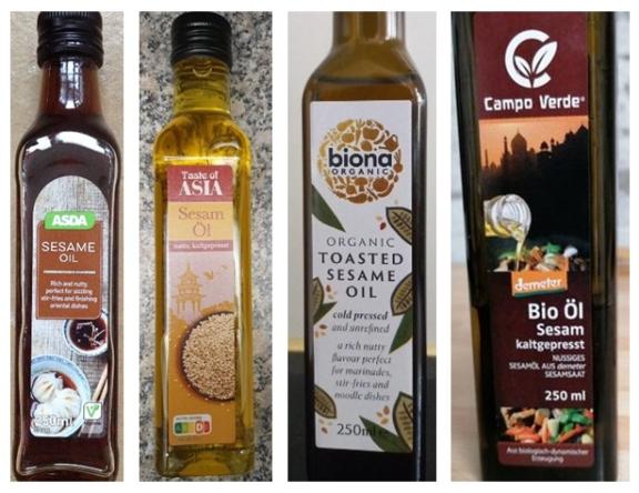 Examples of culinary sesame oils in Europe