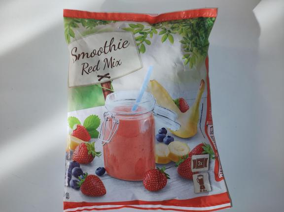 Frozen berries sold in a frozen fruit mix in plastic bags