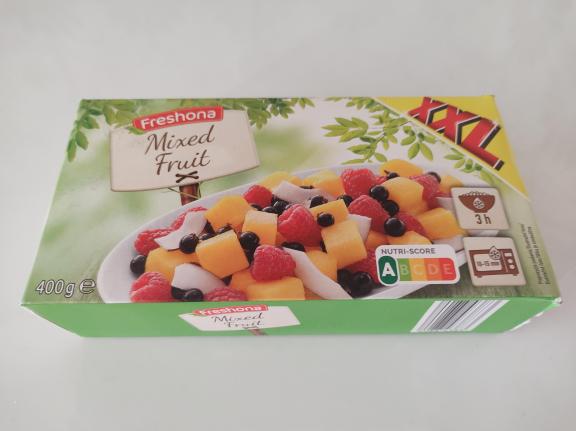 Frozen mixed fruit product containing frozen berries sold by Lidl