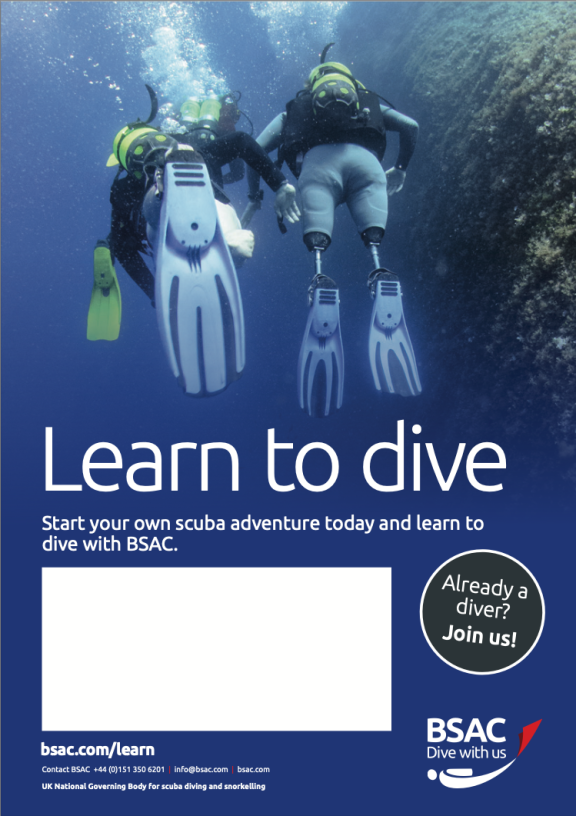 Marketing materials aimed at divers with disabilities