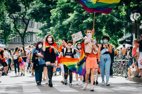 Taking part in Pride events is very popular in the LGBTQ+ community 