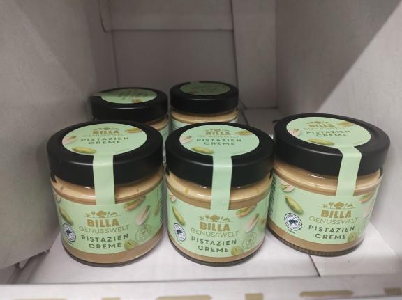 Pistachio cream sold under the Billa private label by Austrian retailer Billa