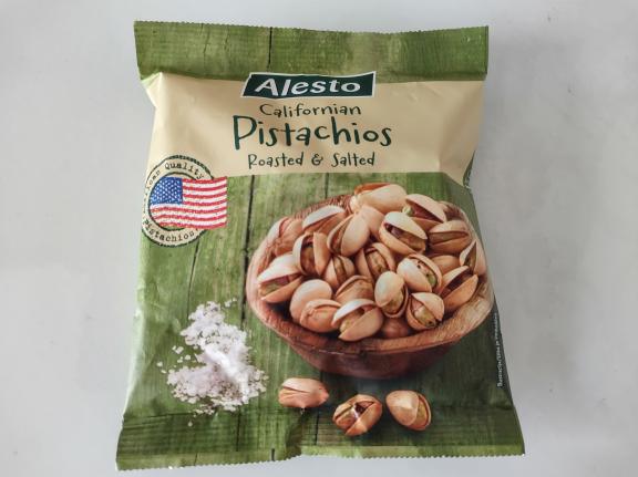 oasted and salted in-shell pistachio nuts sold by Lidl under its Alesto private label