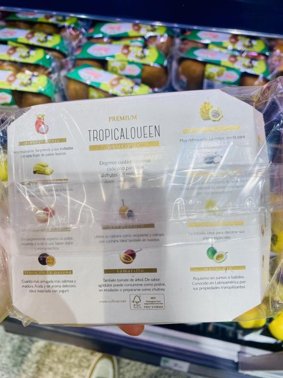 Exotic fruit packaging for supermarkets by Cultivar 