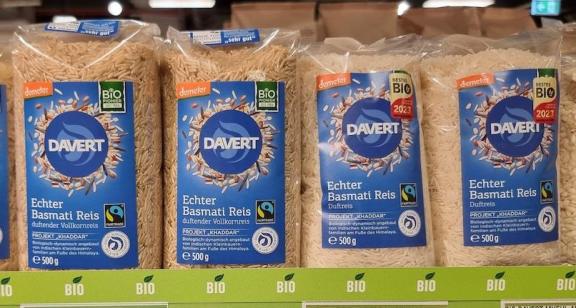 Organic and Fairtrade basmati rice