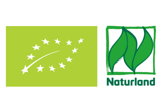 EU Organic and Naturland logos