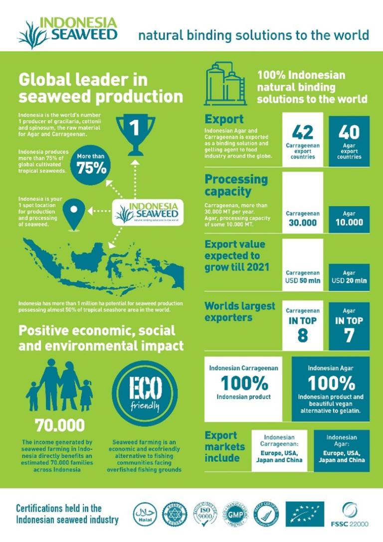 Infographic on Indonesia’s seaweed industry