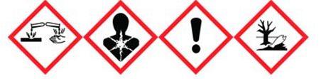 Hazard labels for geranium oil