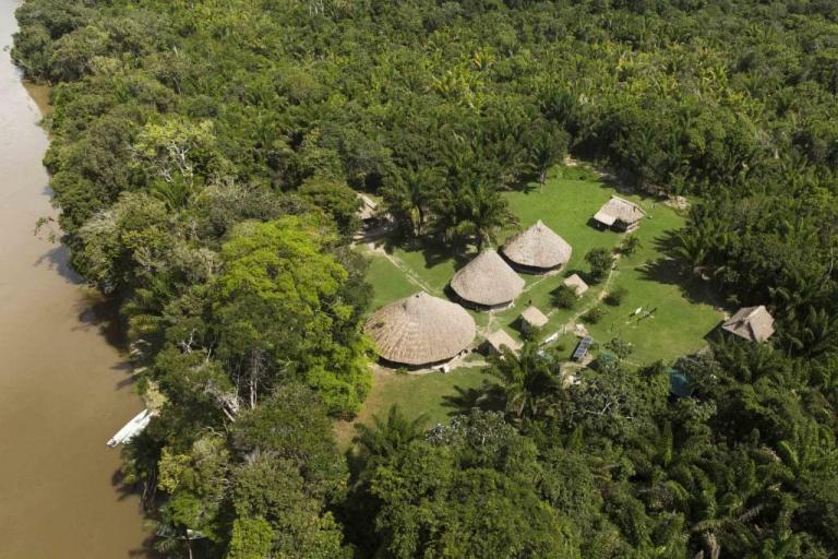 Aerial view on the Rewa Lodges