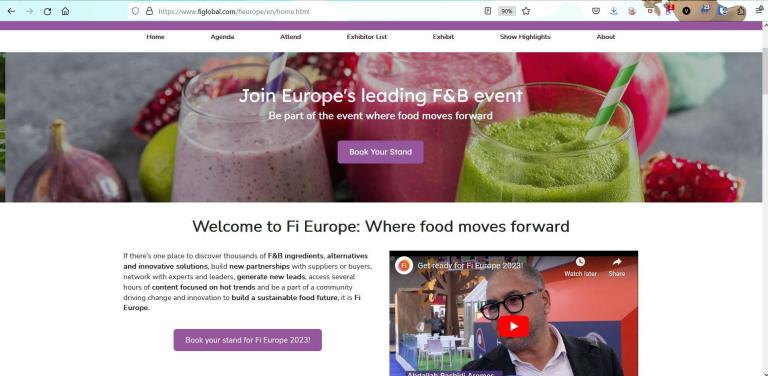 Food Ingredients Europe website
