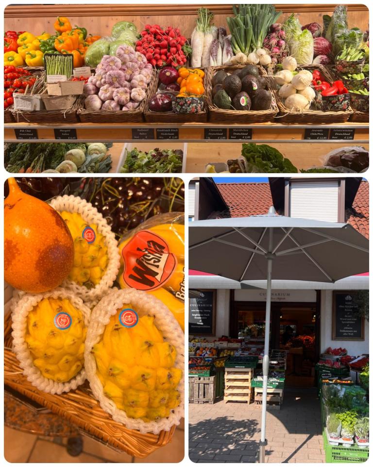 Greengrocer in a residential area of Munich, Germany