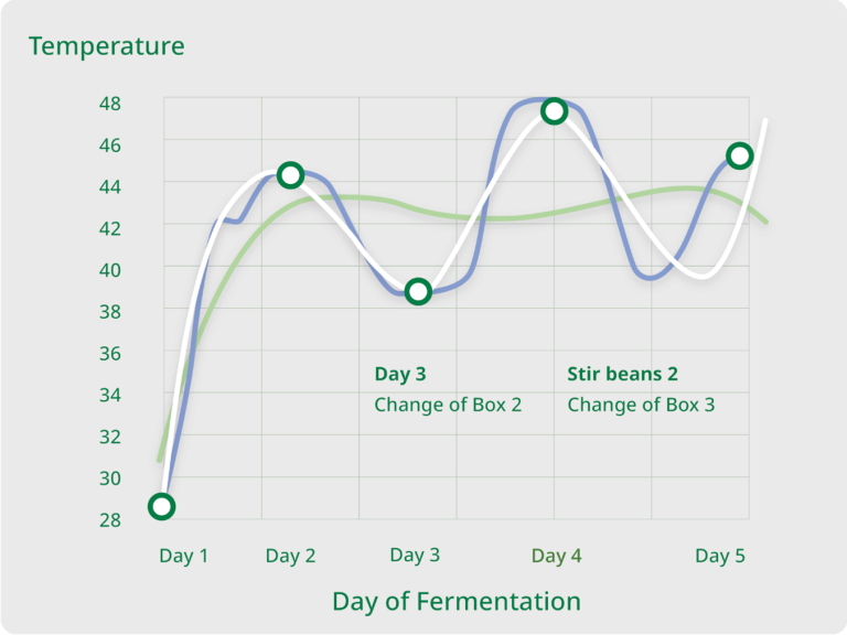 Example of fermentation curve