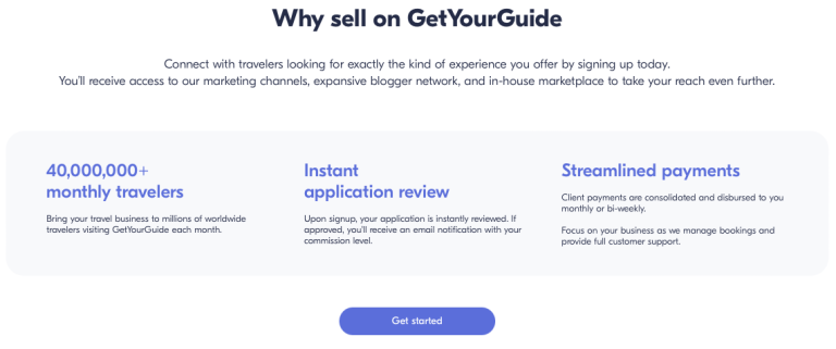 Why sell on GetYourGuide