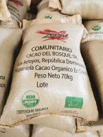 An example of cocoa bean labelling