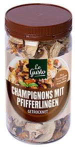 Example of a dried mushroom private label in Germany (by ALDI)