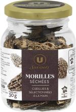 A private label for dried morel (by Super U)