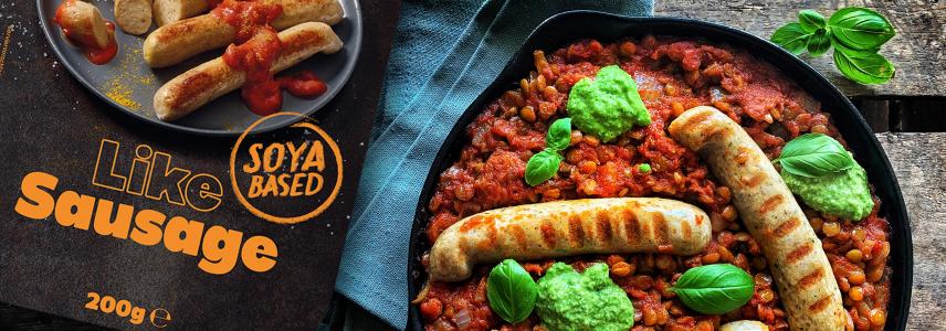 vegetarian protein sausages