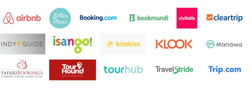 Online travel agent logos