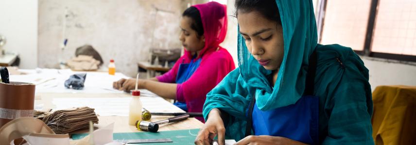 Women sewing in Bangladesh