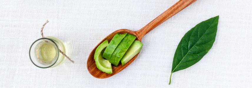 Avocado on a spoon